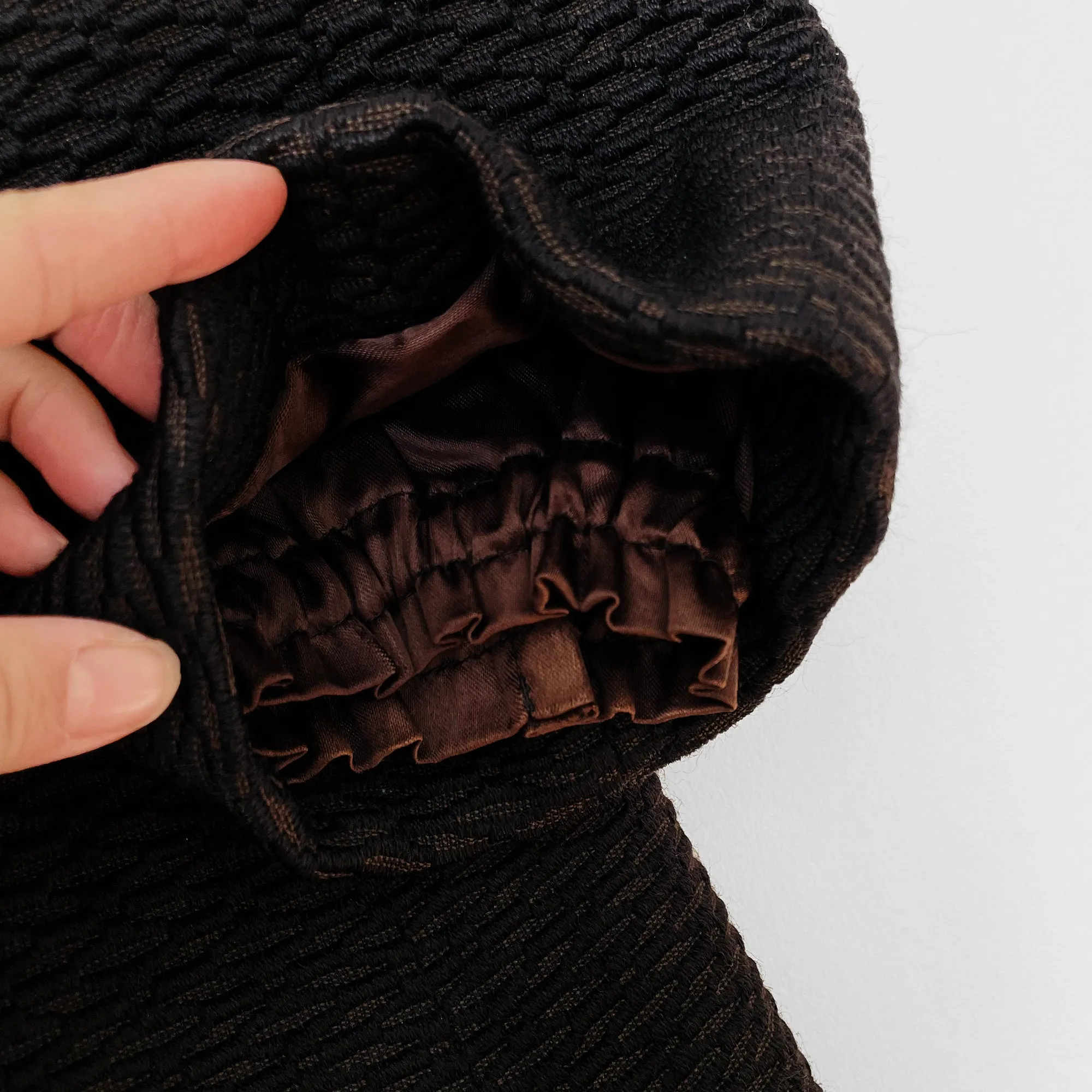 1960s Faux-Fur Dark Brown Textured Coat