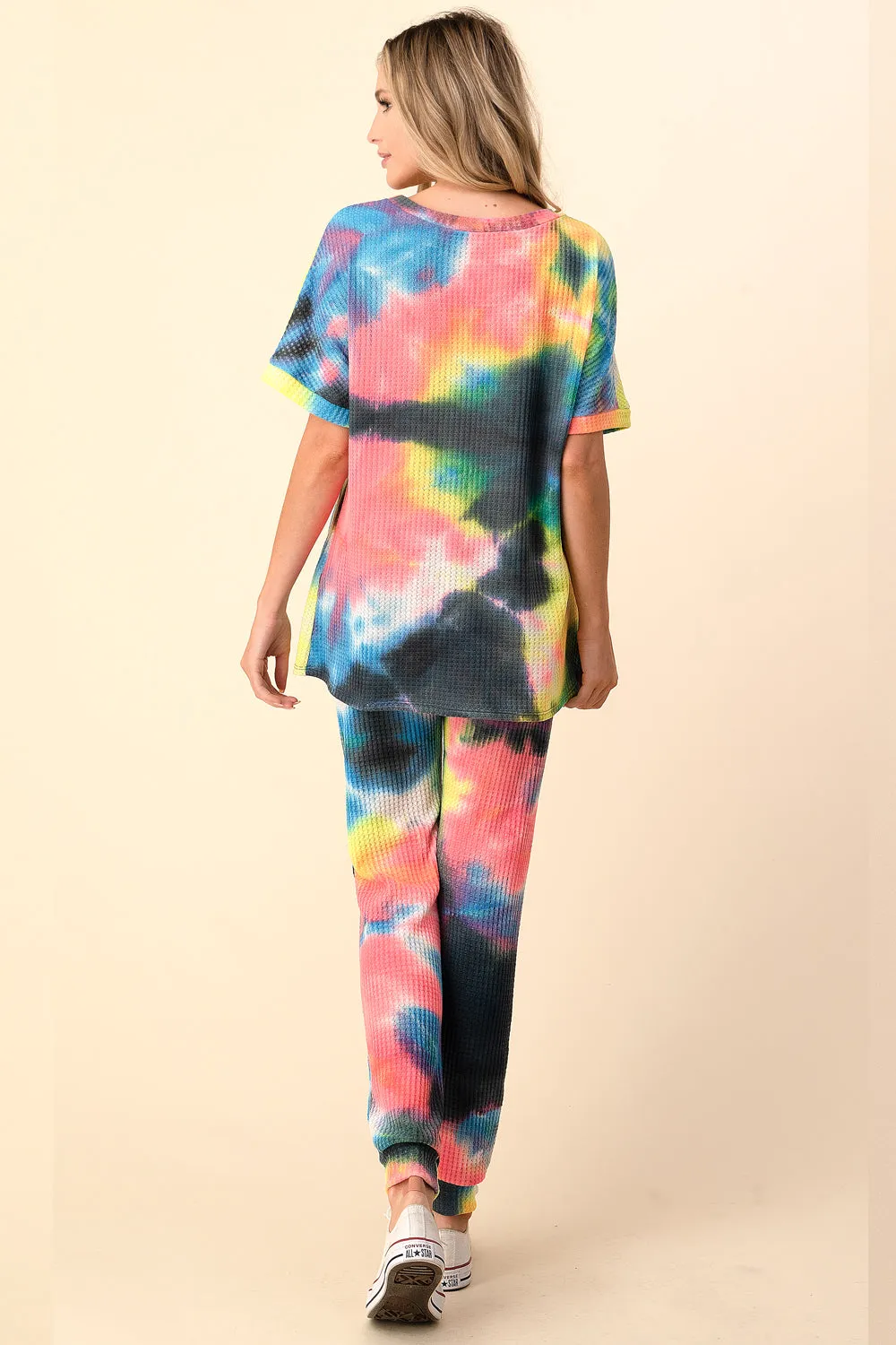 Ariella Rainbow Tie Dye Jogger Set