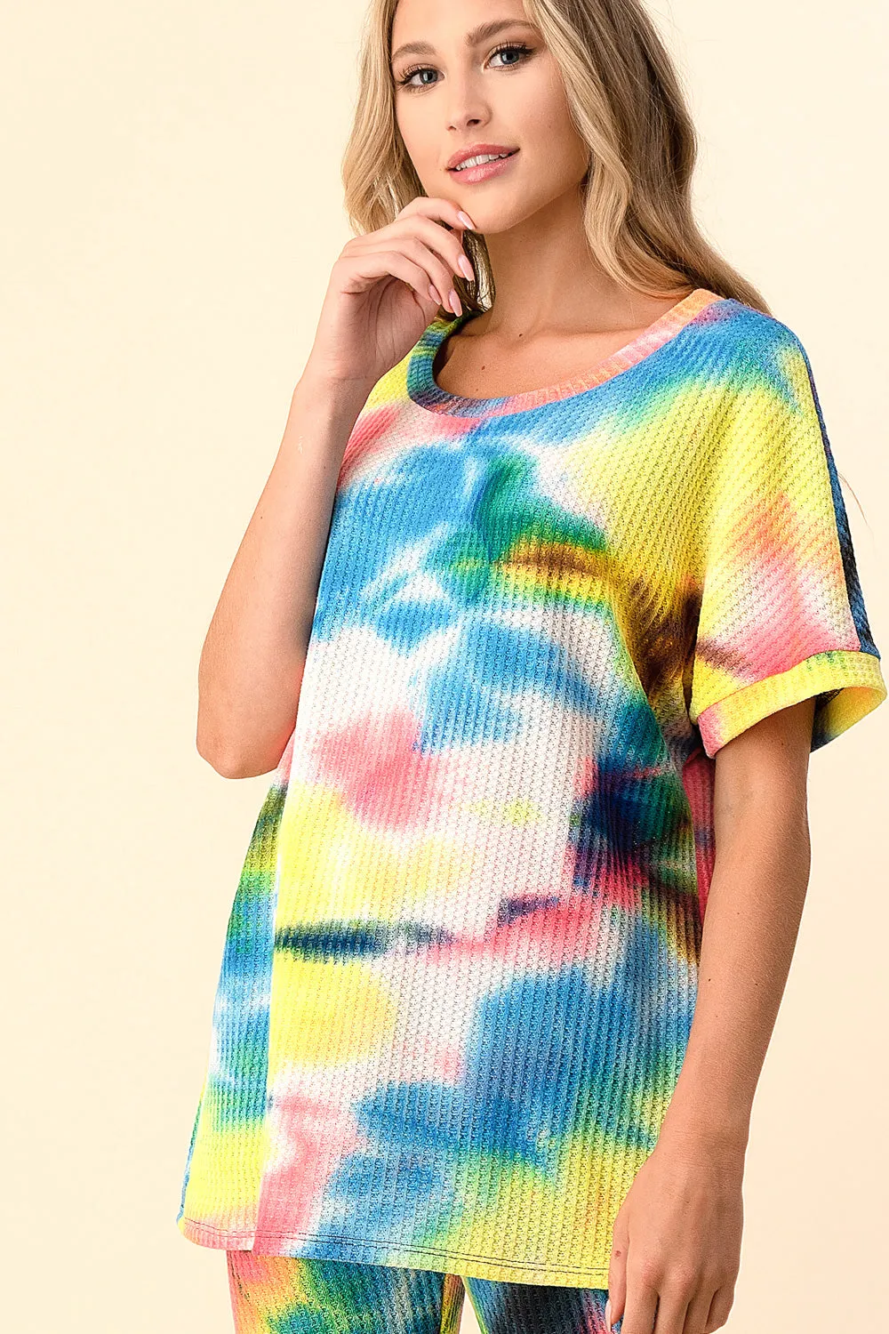 Ariella Rainbow Tie Dye Jogger Set