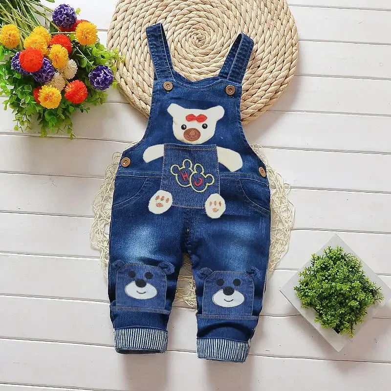 ARWEN & AJH GROUP  Jumpsuit Kids Overalls Boy GirlAutumn 2024 New Cute Cartoon Corduroy 0-3y Baby Long Pant Overalls for Children Trousers