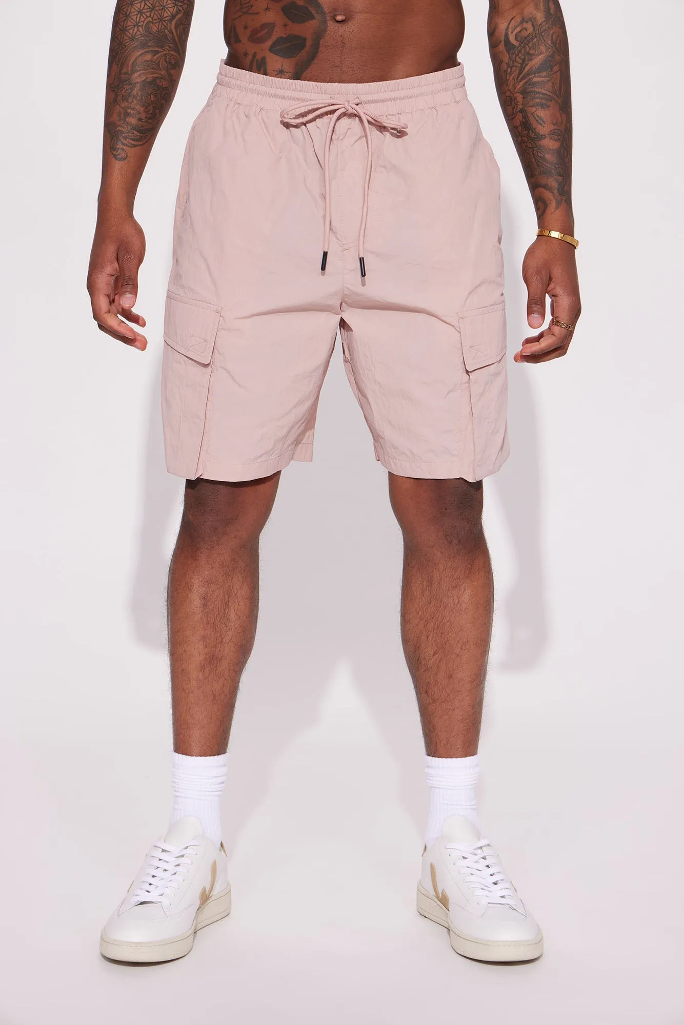 Batter Up Crinkle Utility Short - Mauve