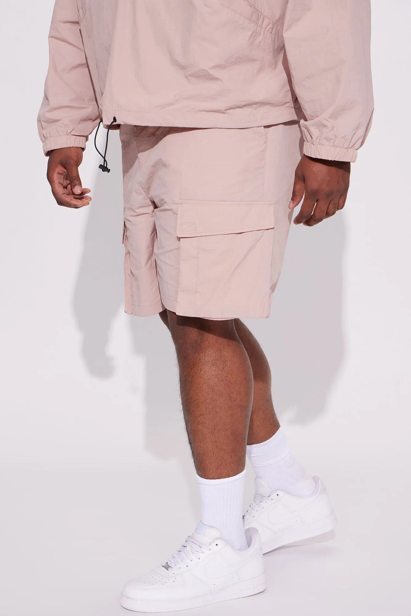 Batter Up Crinkle Utility Short - Mauve
