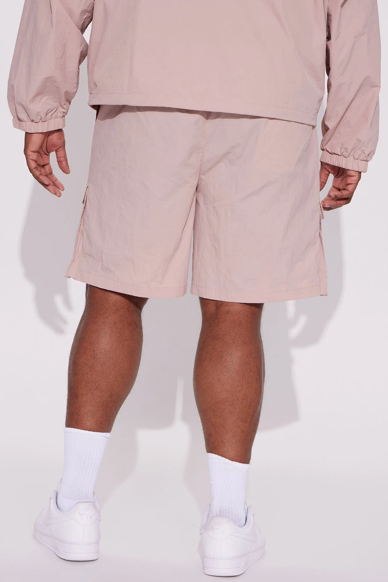 Batter Up Crinkle Utility Short - Mauve