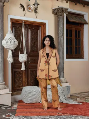 CAMEL HONEY BEE PRINT JACKET- SET OF 2