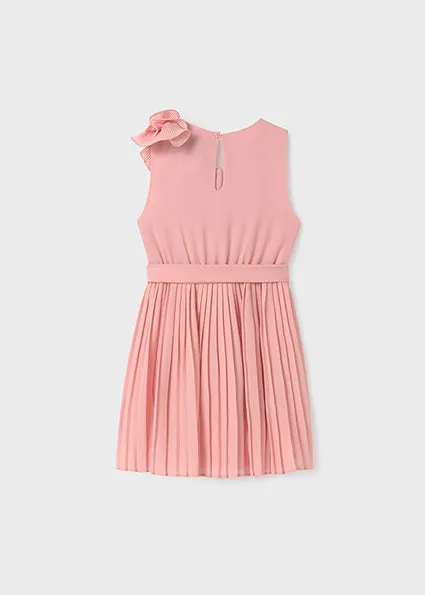 Chiffon pink dress for girl