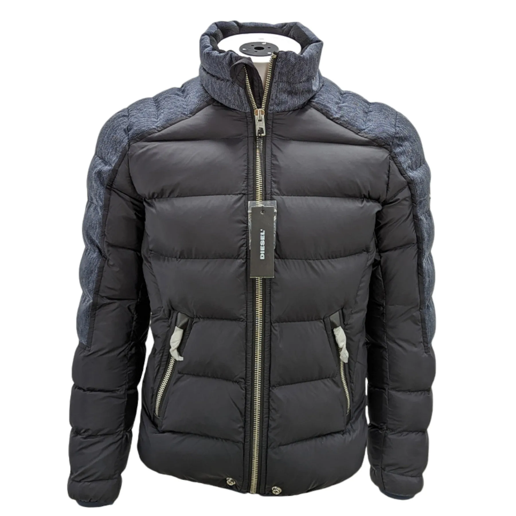 DIESEL W MODE 0SAJA Womens Puffer Jacket Quilted Padded Winter Outwear Coat NEW
