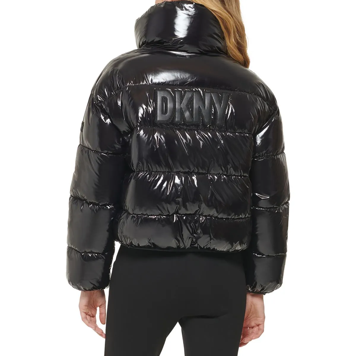 DKNY Womens Puffy Warm Puffer Jacket