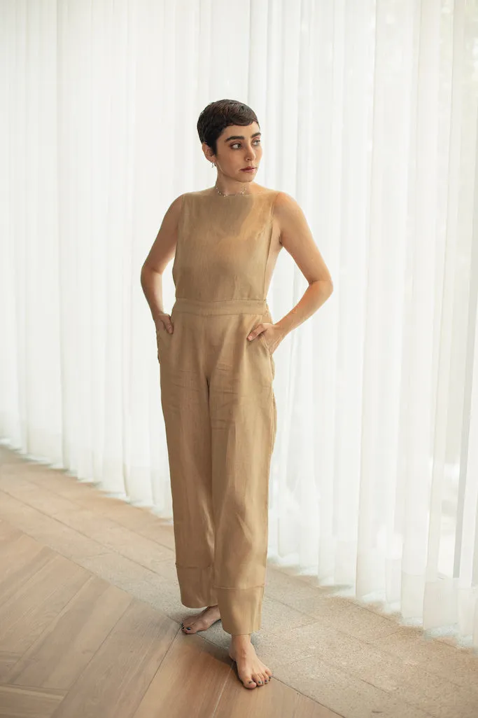 El Encuentro Jumpsuit - Linen