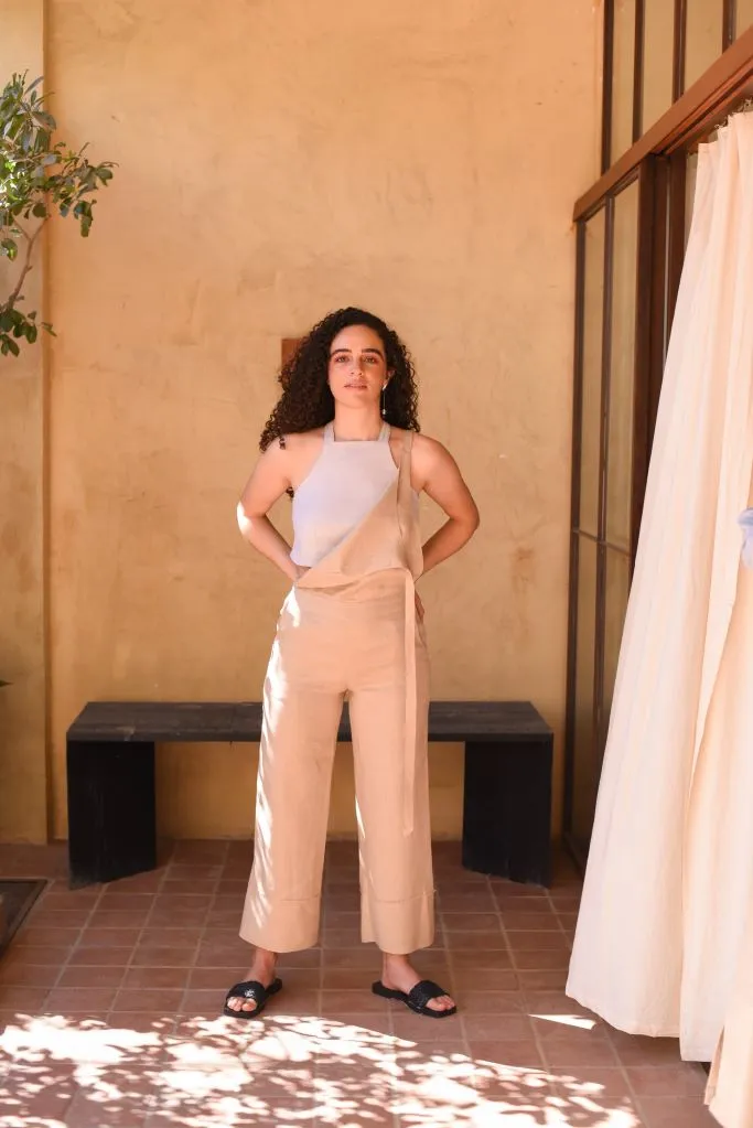 El Encuentro Jumpsuit - Linen