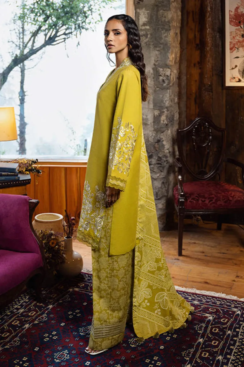 Fall Winter'24 - 3 Piece - Embroidered Light Khaddar Suit 3PEDY24DFV89