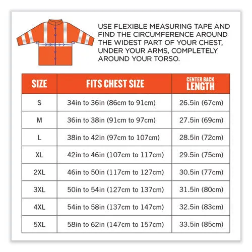 Glowear 8377 Class 3 Hi-vis Quilted Bomber Jacket, Orange, Small, Ships In 1-3 Business Days