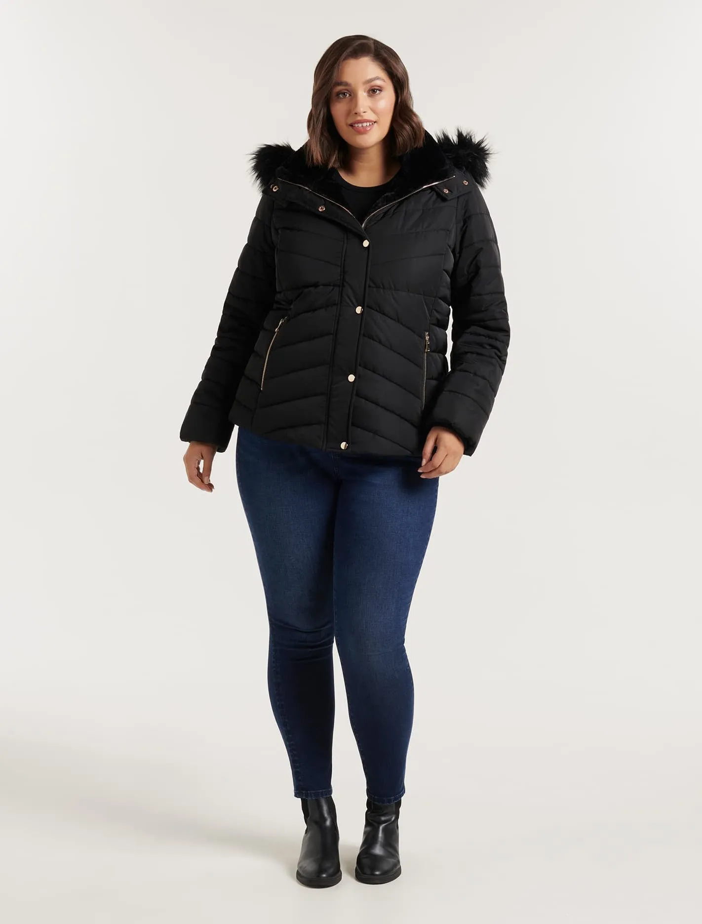 Greta Curve Short Puffa