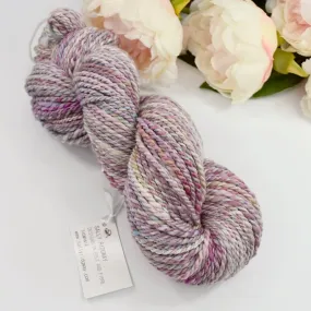 Hand Spun Tasmanian Merino Wool Chunky Yarn in Speckled Tulle