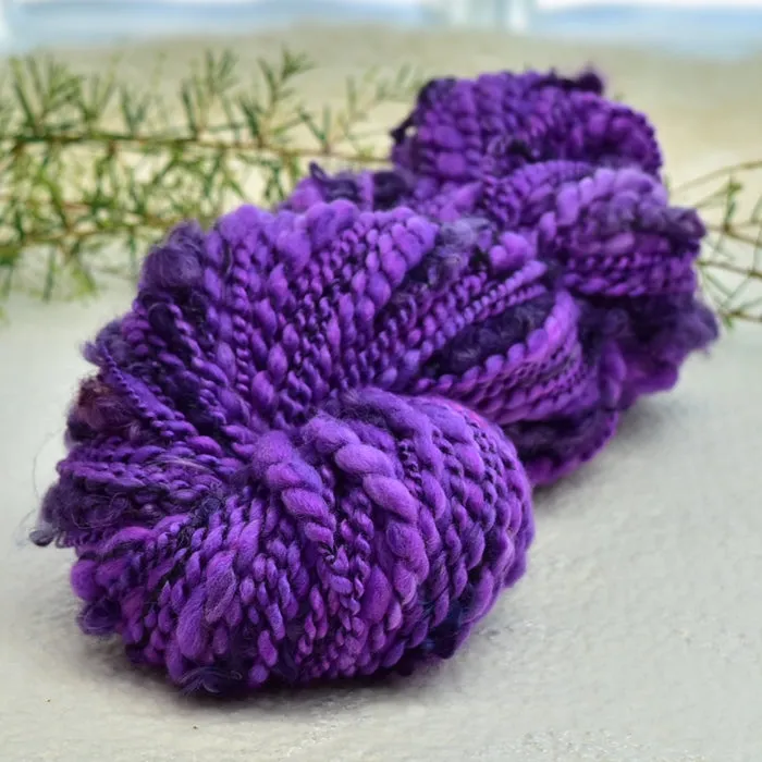 Handspun Chunky Tasmanian Merino Art Yarn in Medieval 13377
