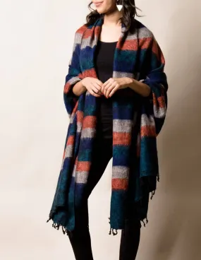 Himalayan Yak Wool Large Wrap - Aspen