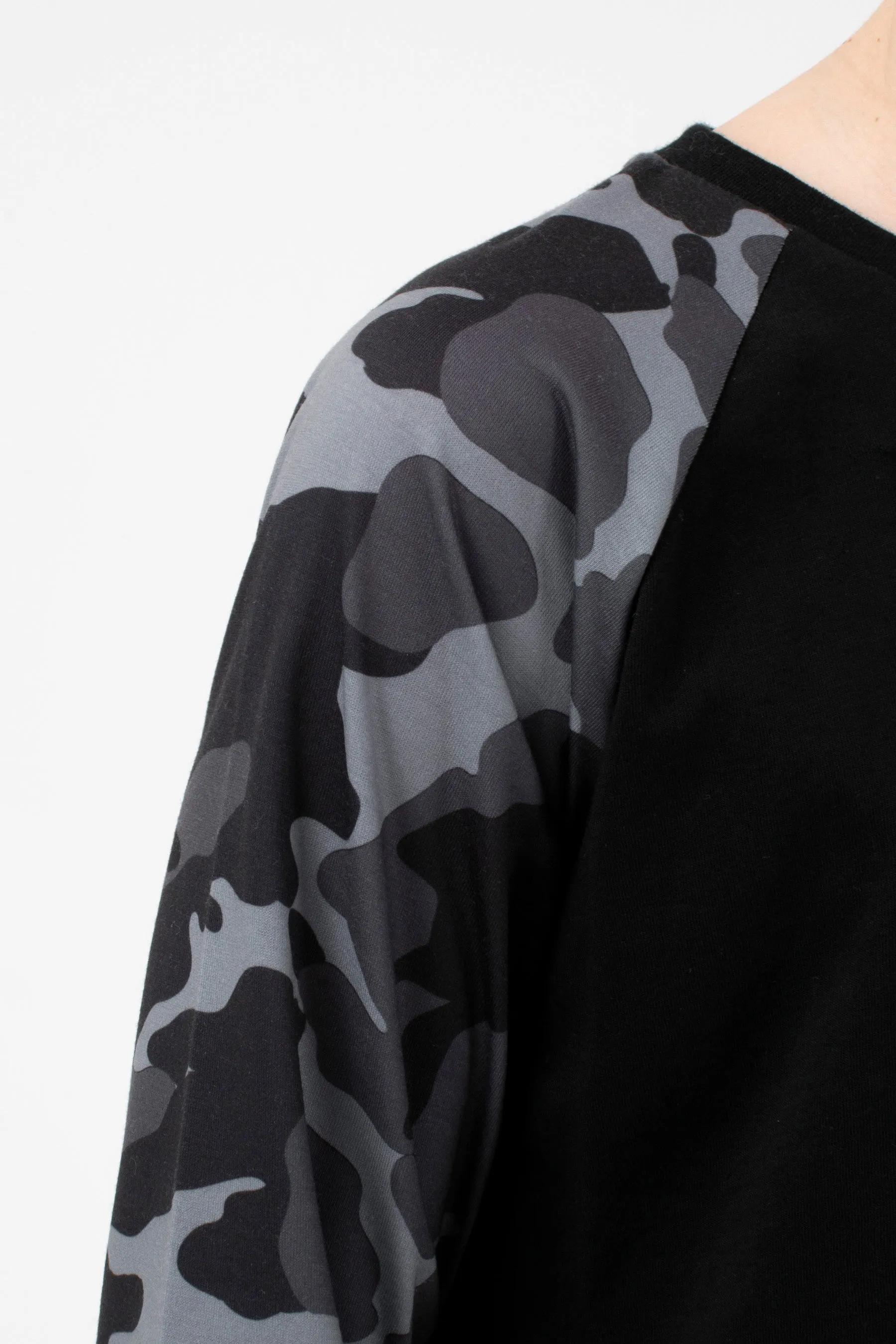 Hype Boys Grey Camo L/S T-Shirt