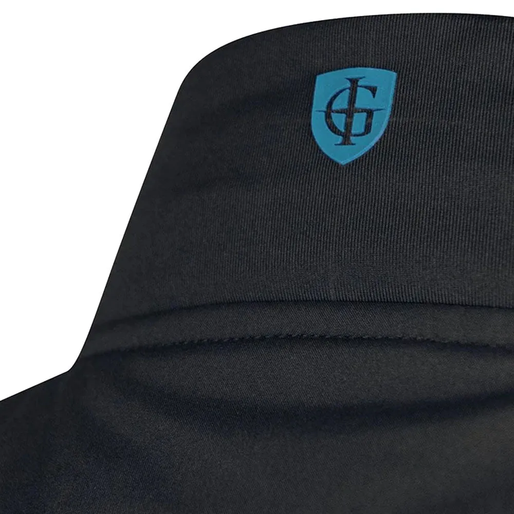 Island Green Heat Welded Padded Thermal Gilet - Black/Turquoise