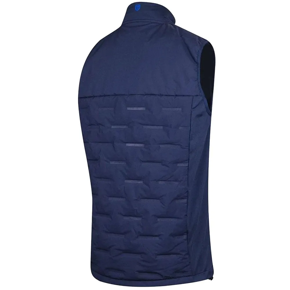 Island Green Heat Welded Padded Thermal Gilet - Navy/Marine