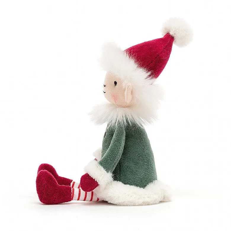 JELLYCAT LEFFY ELF SMALL MULTI-COLOURED 7X23 CM