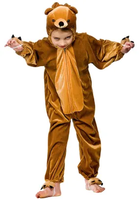Kids Bear Wild Story Animal World Book Day Costume