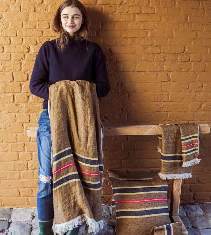 Libeco Belgian Linen Throw Towel - Camp Stripe