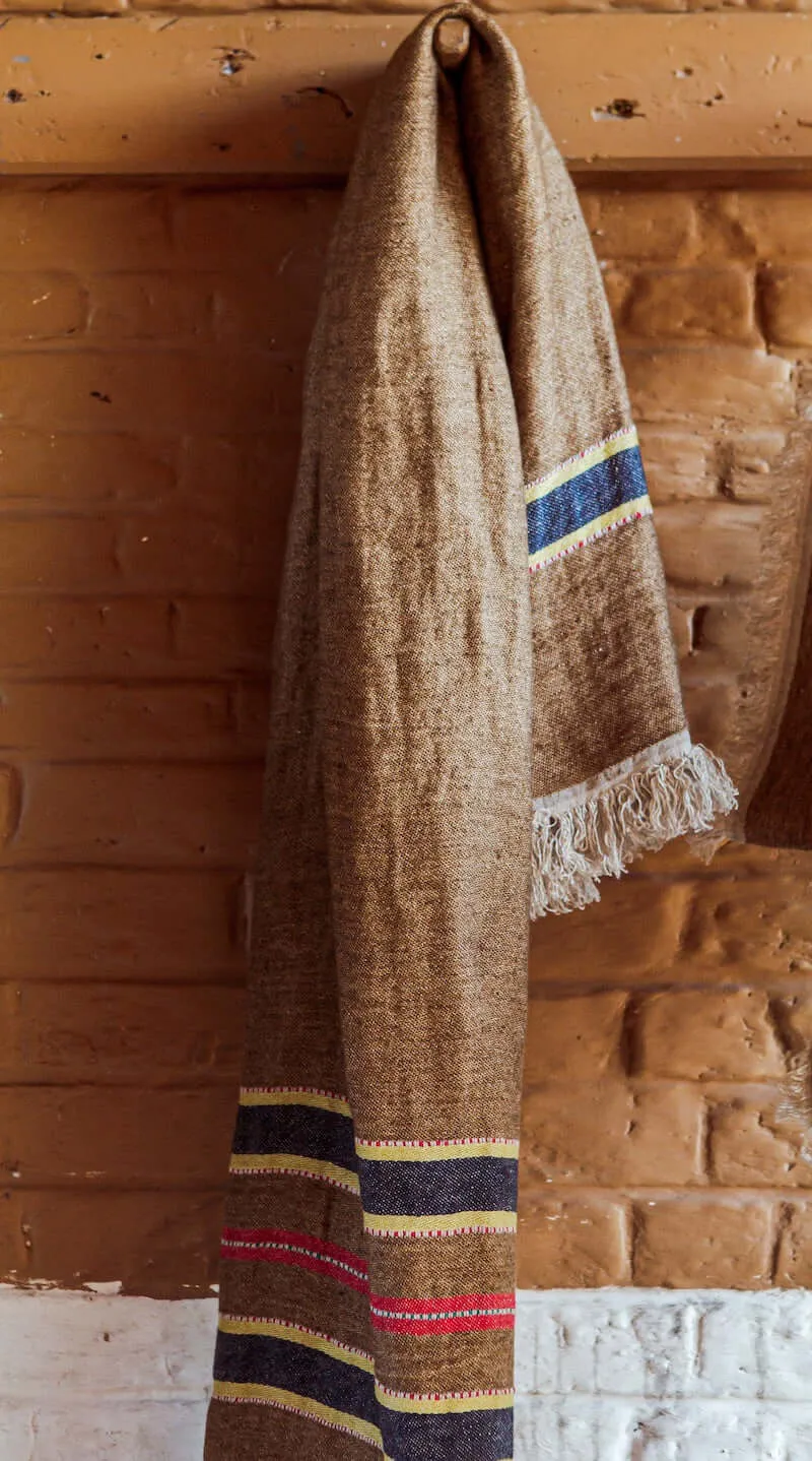 Libeco Belgian Linen Throw Towel - Camp Stripe