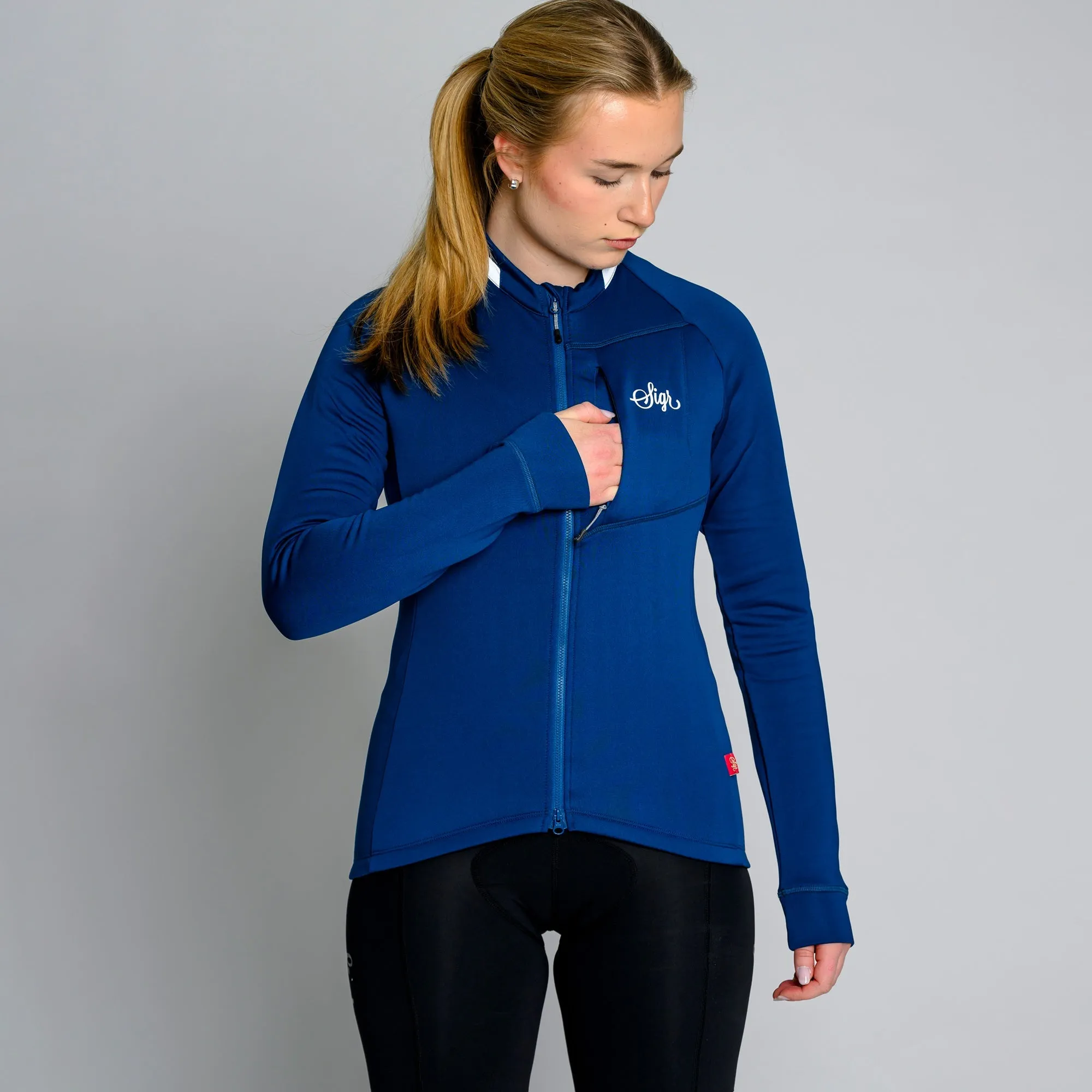 Ljung Blue Women's Warmer Long Sleeved Cycling Jersey