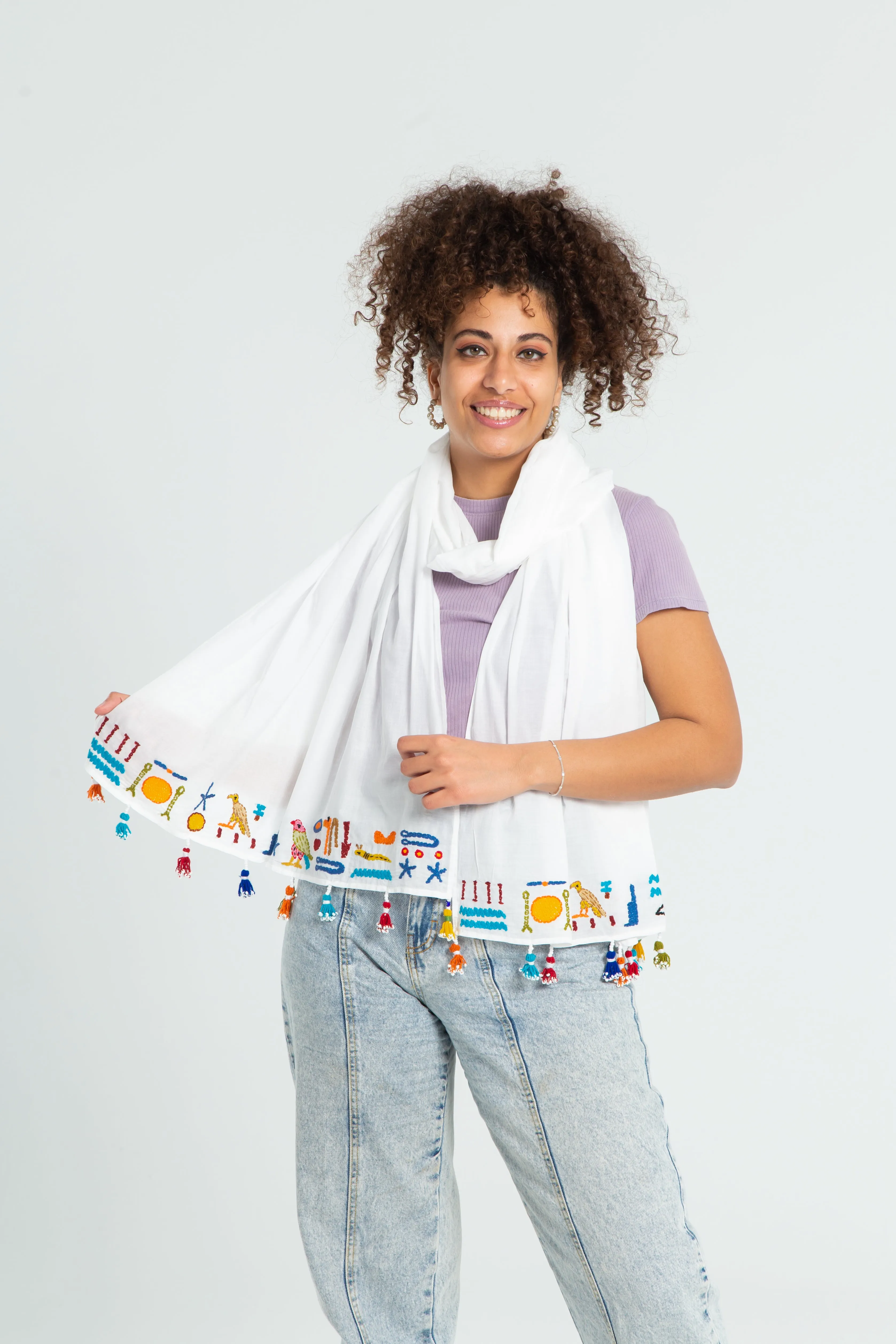 Multicolored Pharaonic Shawl