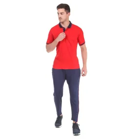 Multicoloured Polyester T-Shirt & Trackpant Set