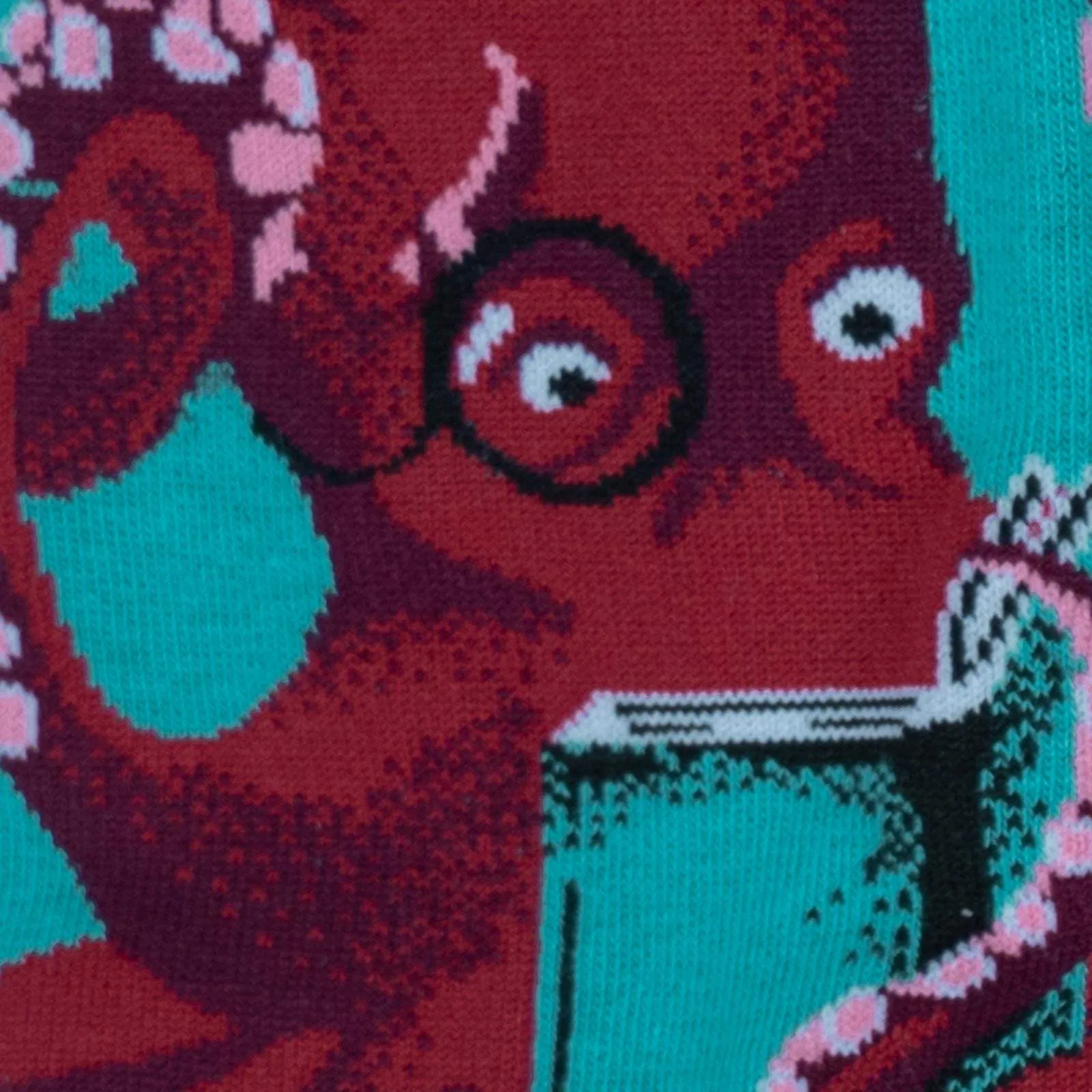 Octive Reader, Octopus (Teal)  Women's Crew