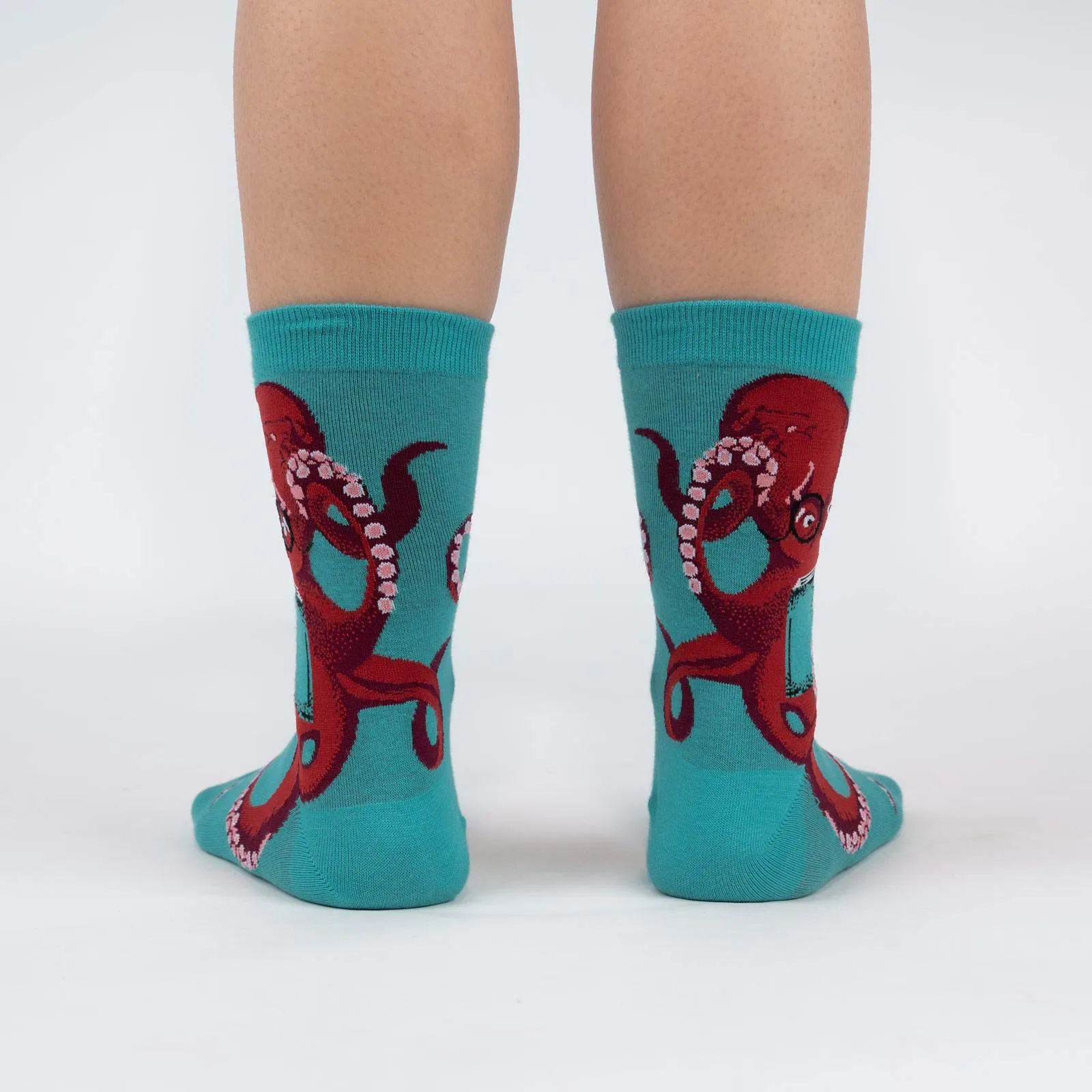Octive Reader, Octopus (Teal)  Women's Crew