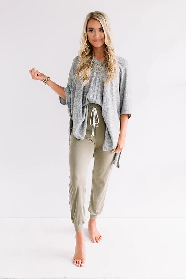 Pause For Perfection Shift Tunic In Grey