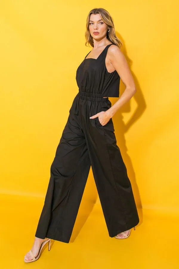 poplin' off jumpsuit