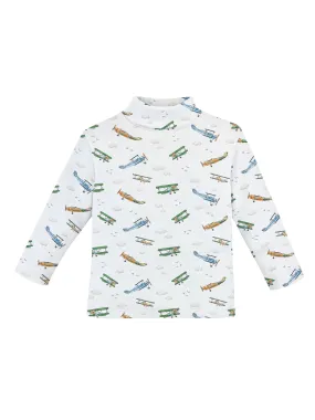Printed Turtleneck - Airplanes