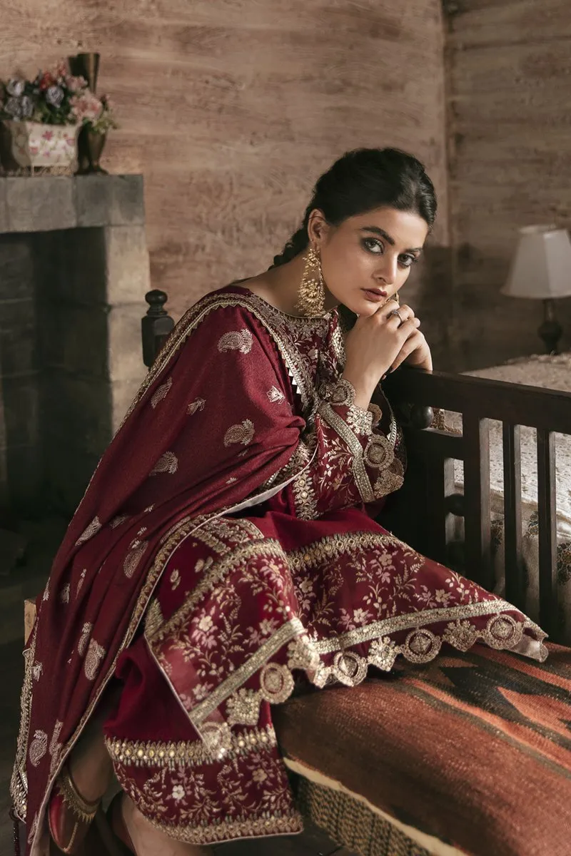 Qalamkar Embroidered Winter Collection with Shawl – KK-07