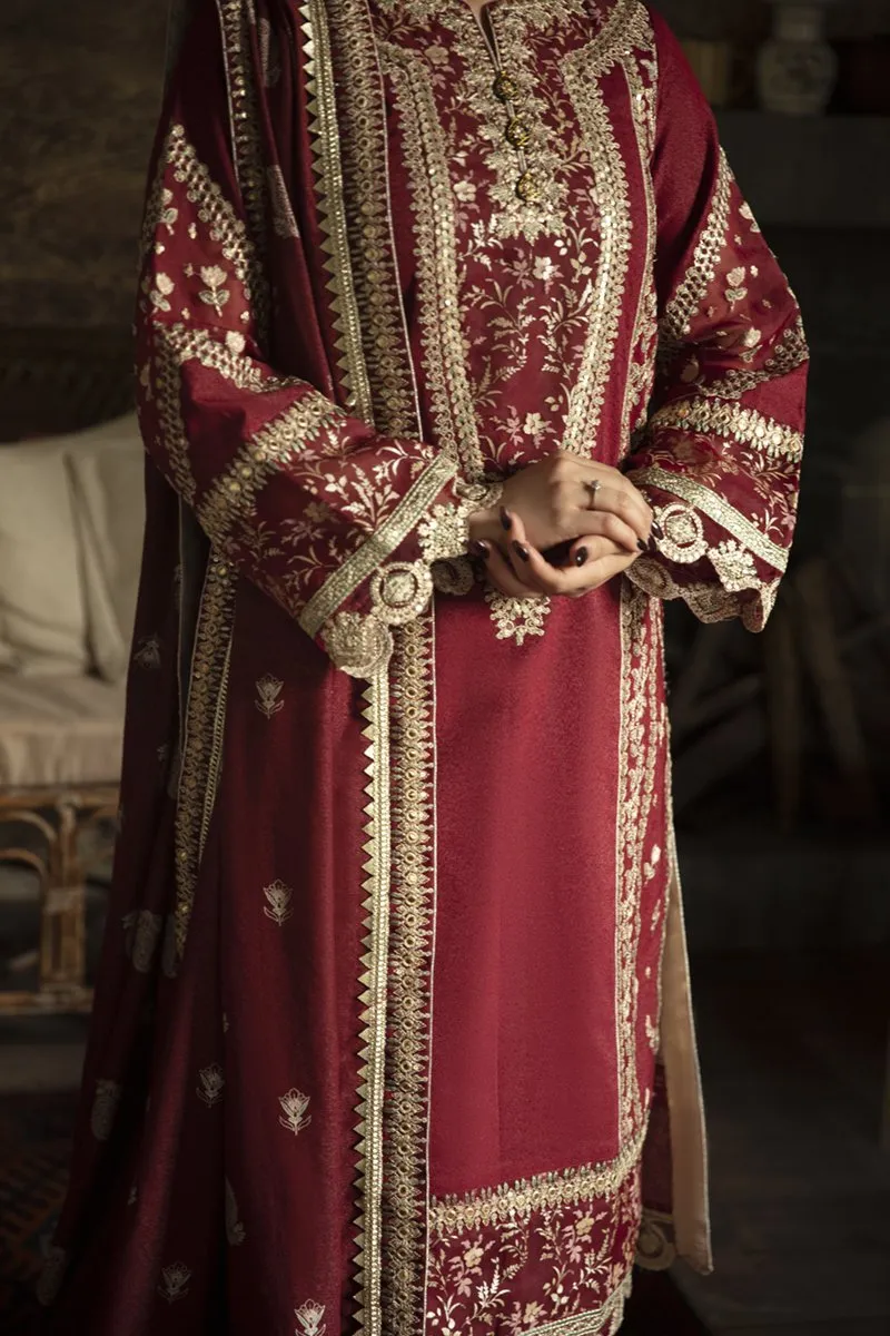 Qalamkar Embroidered Winter Collection with Shawl – KK-07