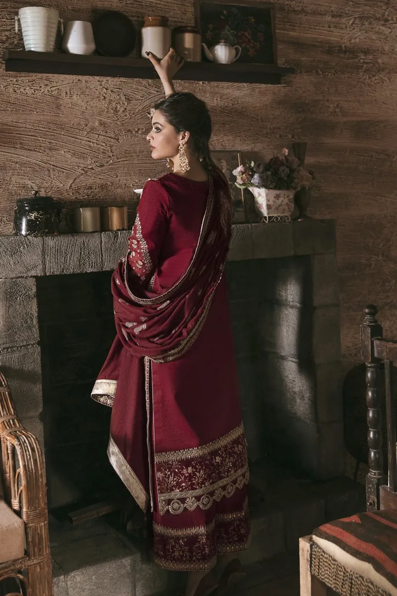 Qalamkar Embroidered Winter Collection with Shawl – KK-07