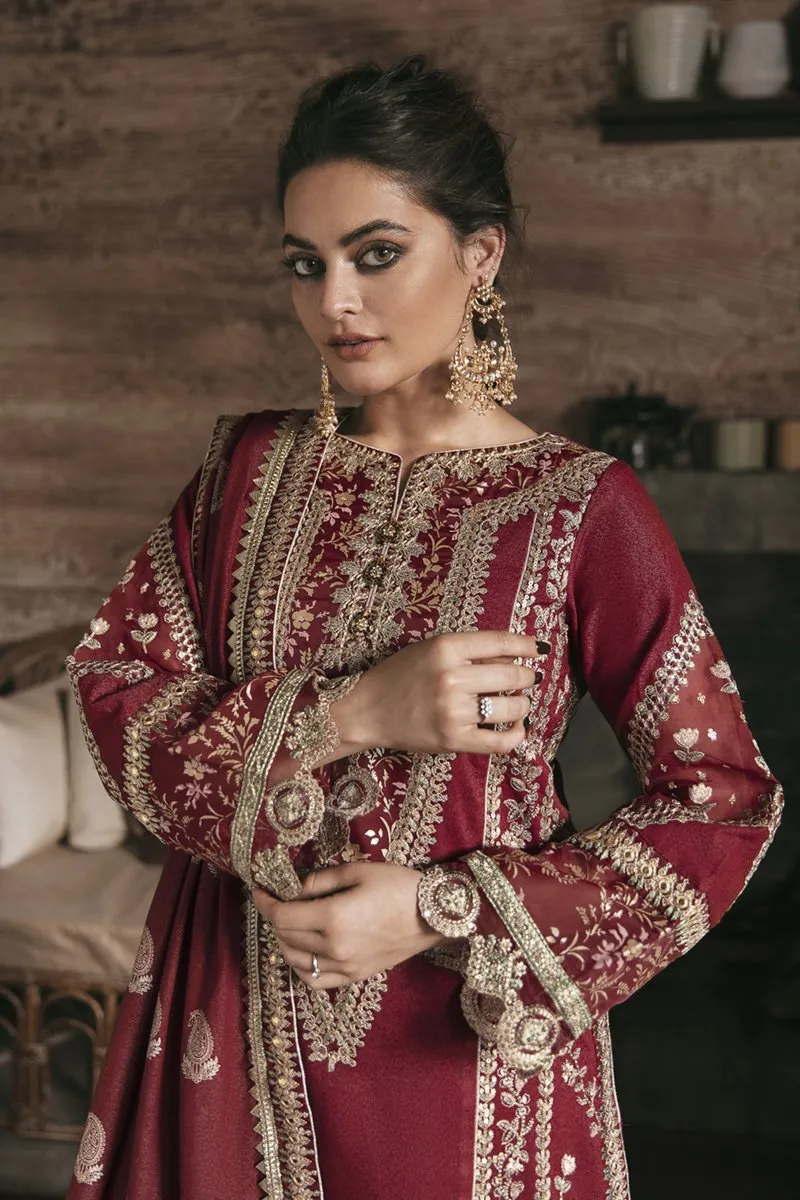 Qalamkar Embroidered Winter Collection with Shawl – KK-07