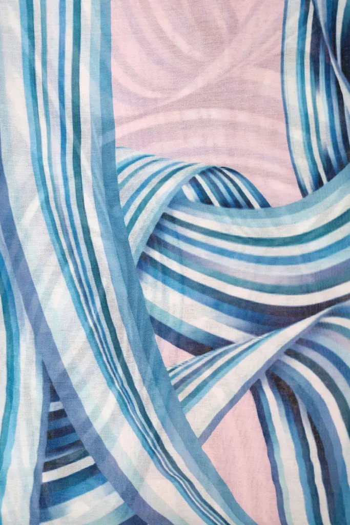 Ribbon Fringe Gift Boxed Scarf