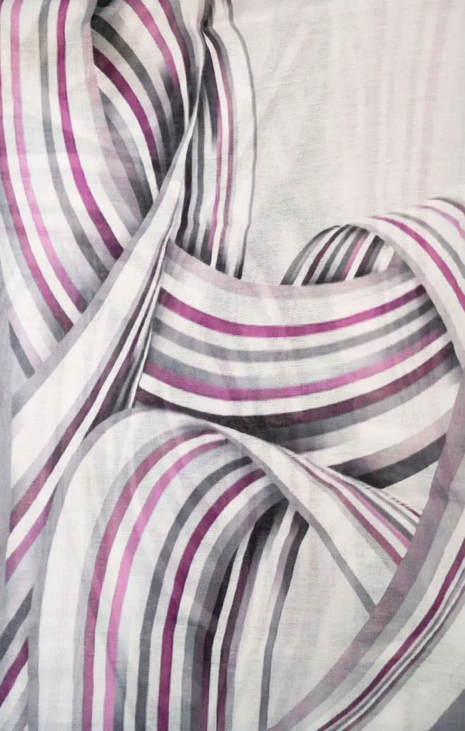 Ribbon Fringe Gift Boxed Scarf
