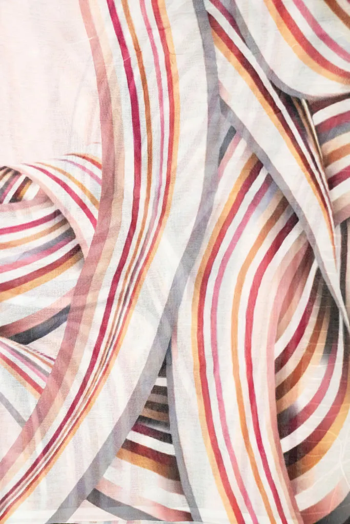 Ribbon Fringe Gift Boxed Scarf