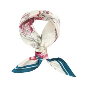 Silky Scarf Floral Garden Printed Scarf Bandana