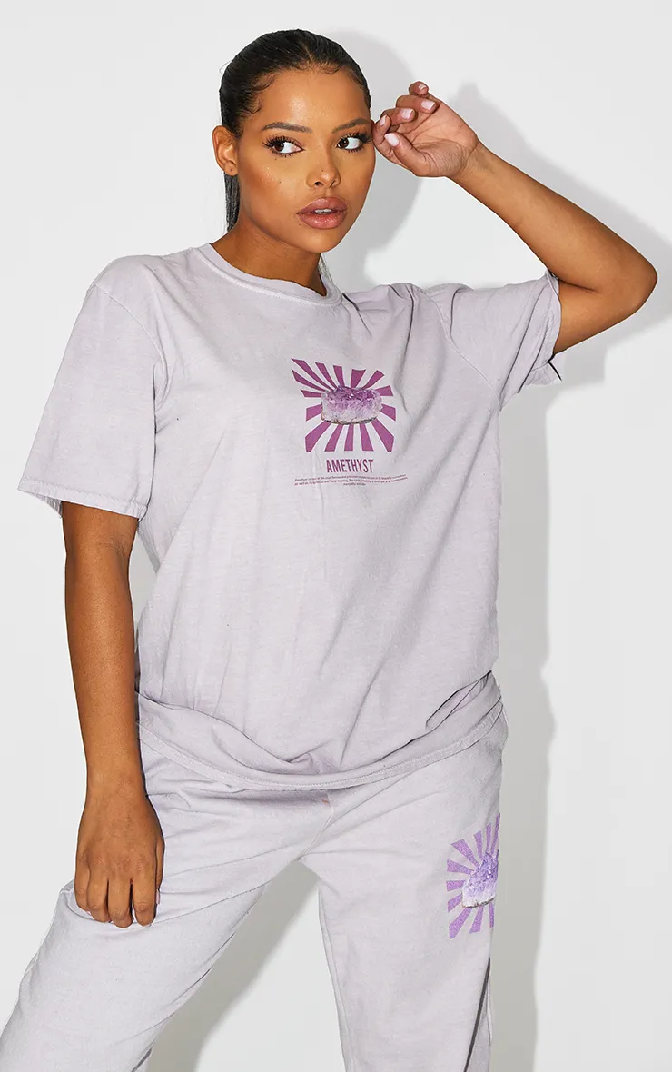 Spiritual Enlightenment Mind Body & Soul Crystals T-Shirt & Jogger Set