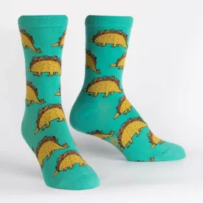 Tacosaurus (Teal) Women's Crew
