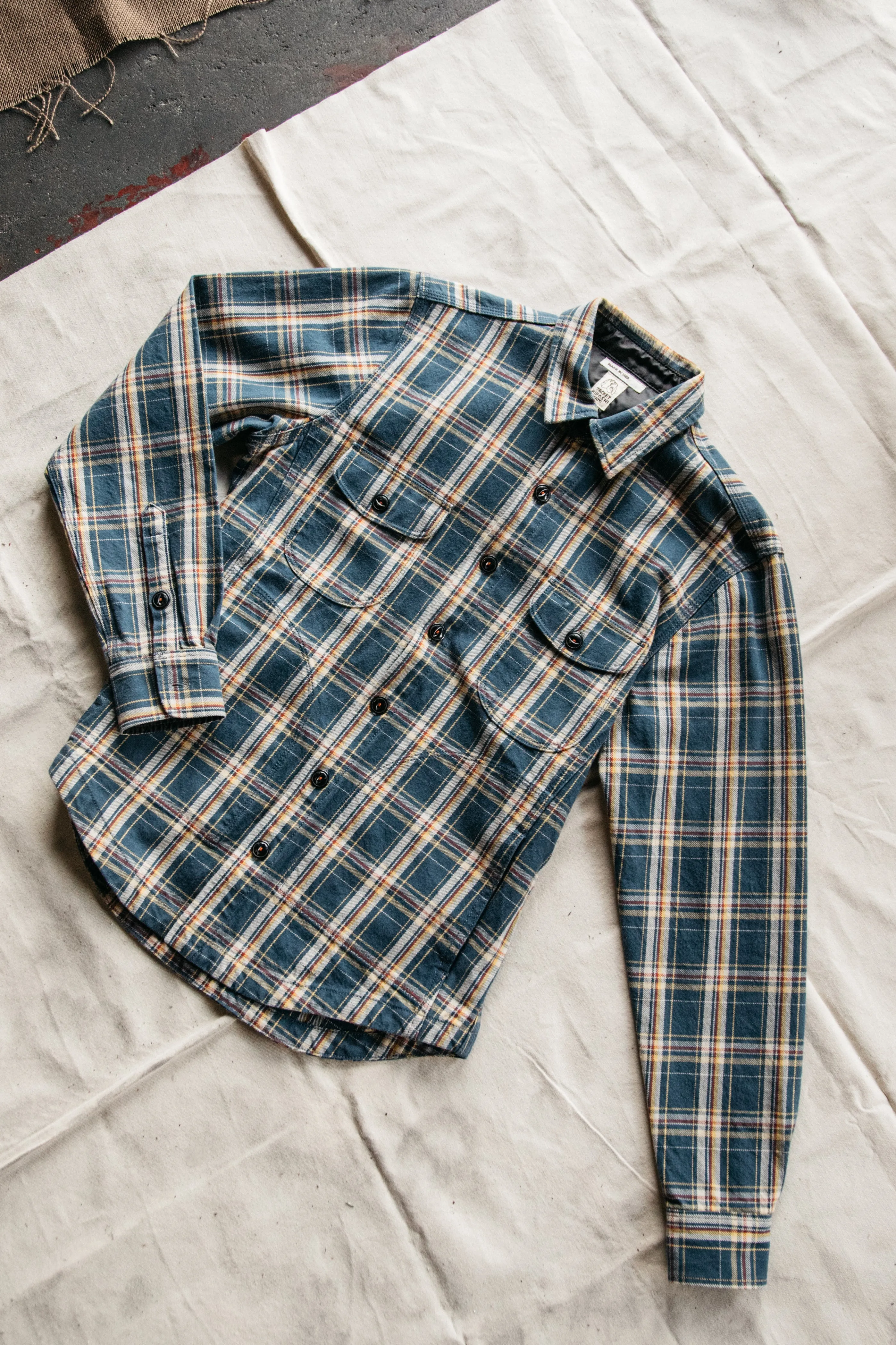 The Anvil Plaid Jacket - Blue Yellow