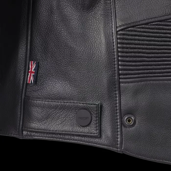 Triumph Braddan Sport Jacket - Black w Red & Gold