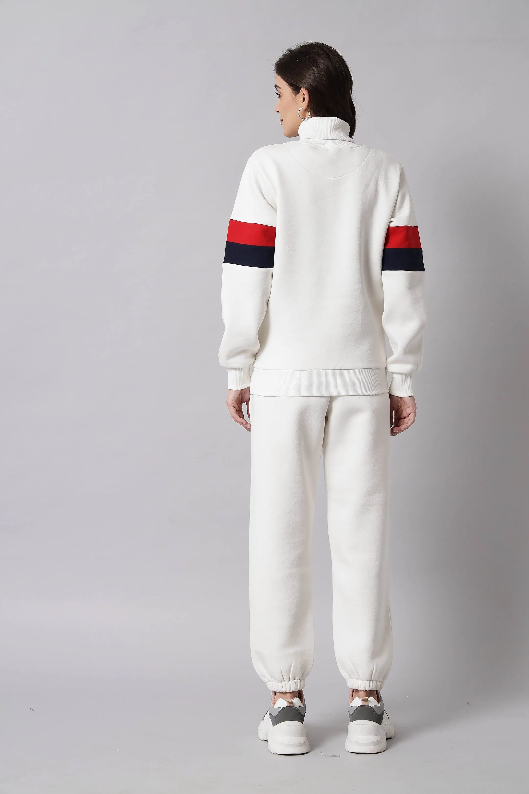 Turtleneck Chic: Striped Co-ord Set