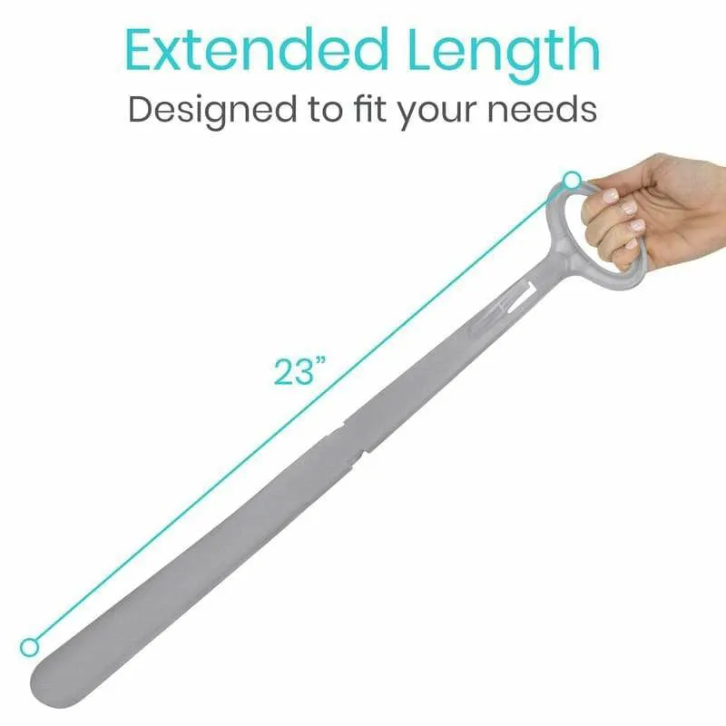 Vive Health 23" Shoe Horn with Sock Remover - Gray