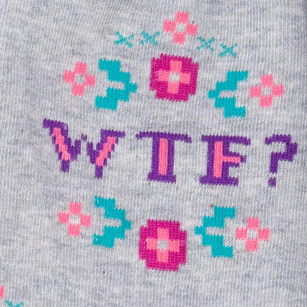 WTF?  Cross Stitch Women's Crew